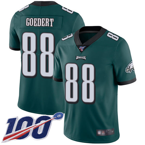Men Philadelphia Eagles #88 Dallas Goedert Midnight Green Team Color Vapor Untouchable NFL Jersey Limited 100th->philadelphia eagles->NFL Jersey